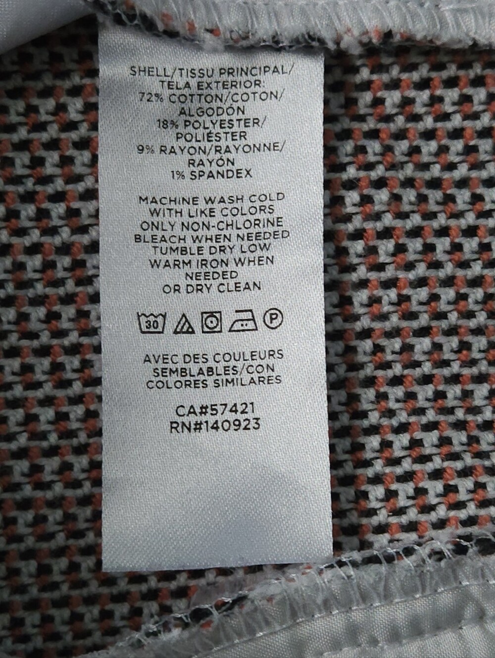 LOFT Womens 8 Tweed Trouser Shorts Coral Gray Lined Tailored Dress Shorts Career - Picture 5 of 9